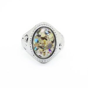 Ring Cream Amber with Shells